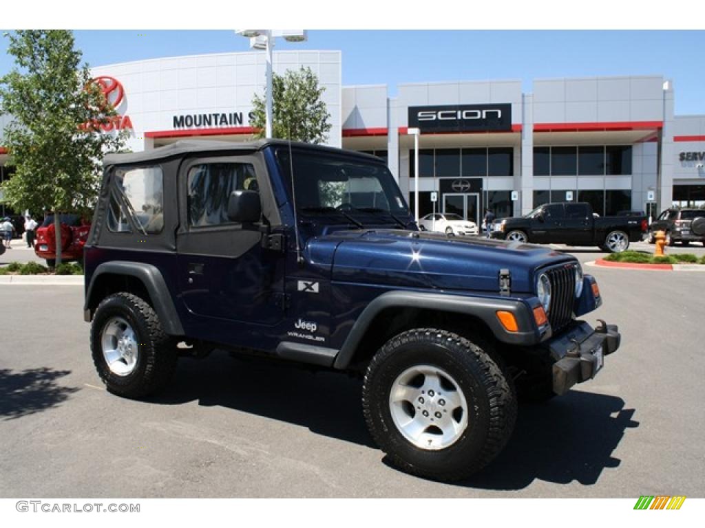 2006 Wrangler X 4x4 - Midnight Blue Pearl / Dark Slate Gray photo #1