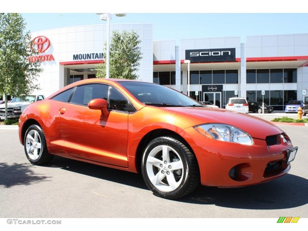 2007 Eclipse GS Coupe - Pure Red / Medium Gray photo #1
