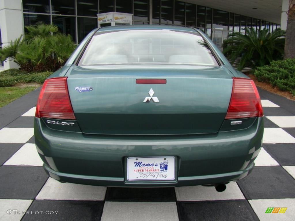 2004 Galant ES - Machine Green Metallic / Creme photo #8