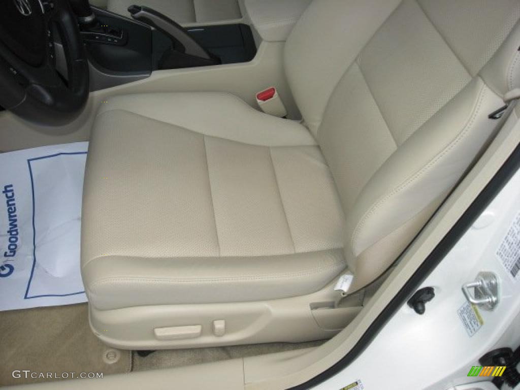 2010 TSX Sedan - Premium White Pearl / Taupe photo #12