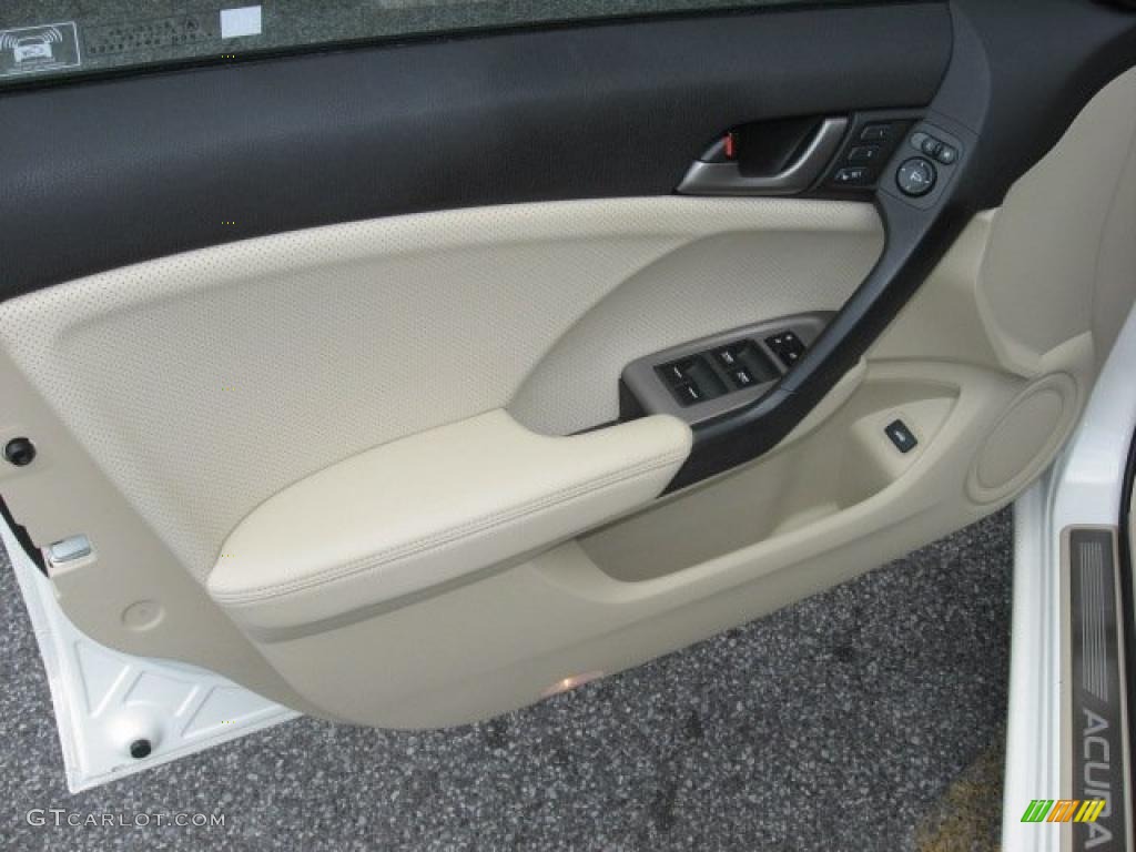 2010 TSX Sedan - Premium White Pearl / Taupe photo #23