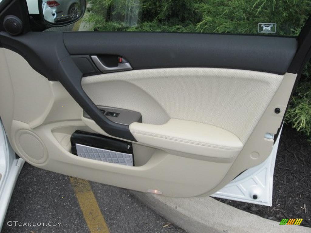 2010 TSX Sedan - Premium White Pearl / Taupe photo #24