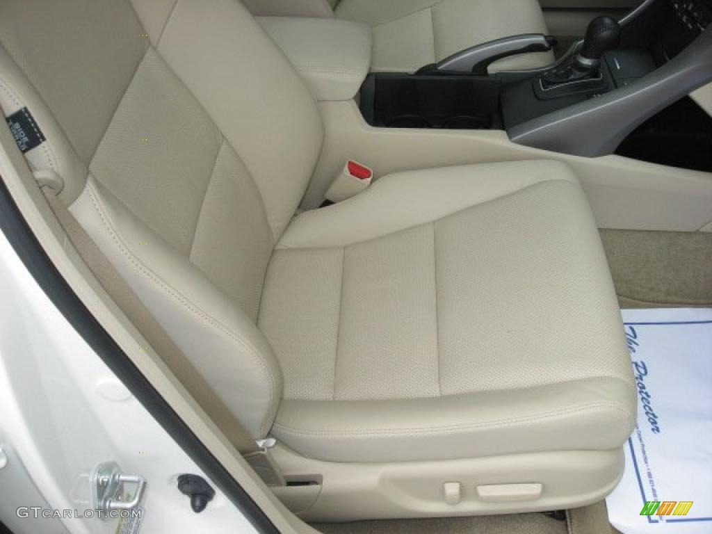 2010 TSX Sedan - Premium White Pearl / Taupe photo #25