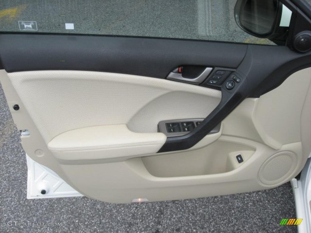 2010 TSX Sedan - Premium White Pearl / Taupe photo #28
