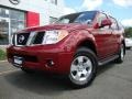 2007 Red Brawn Nissan Pathfinder SE 4x4  photo #1