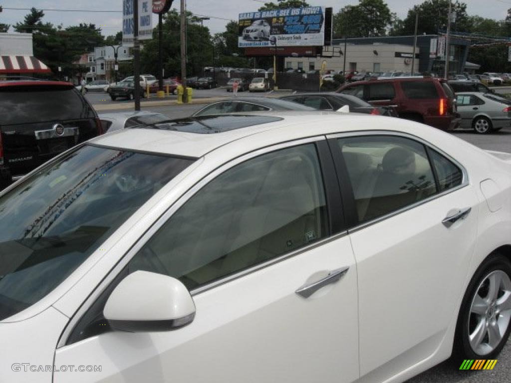 2010 TSX Sedan - Premium White Pearl / Taupe photo #47