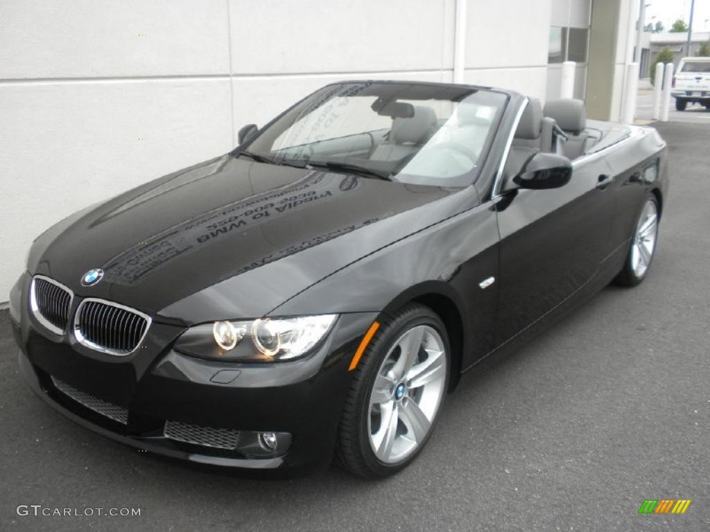 2010 3 Series 335i Convertible - Black Sapphire Metallic / Gray Dakota Leather photo #2