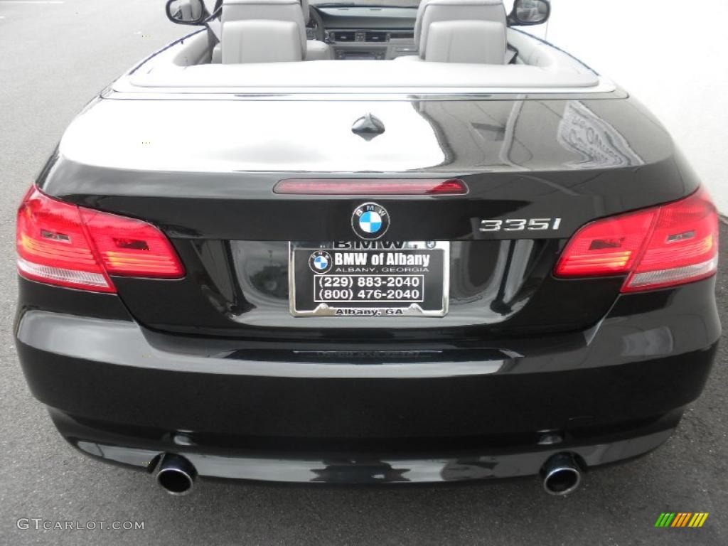2010 3 Series 335i Convertible - Black Sapphire Metallic / Gray Dakota Leather photo #4