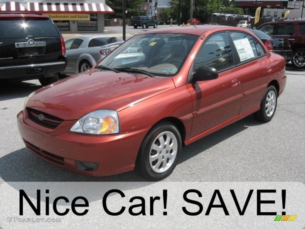 2003 Rio Sedan - Cinnamon / Gray photo #1