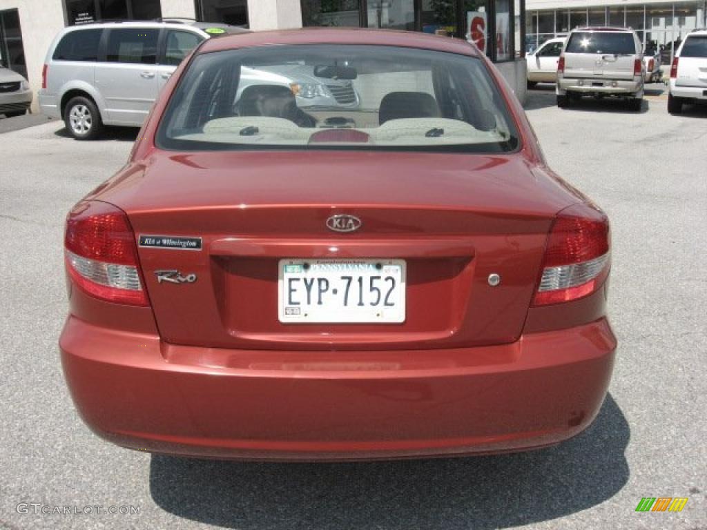2003 Rio Sedan - Cinnamon / Gray photo #7