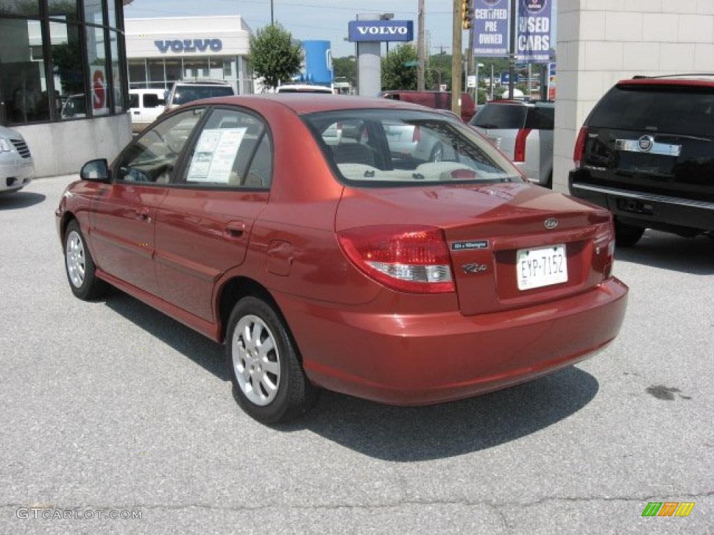 2003 Rio Sedan - Cinnamon / Gray photo #8