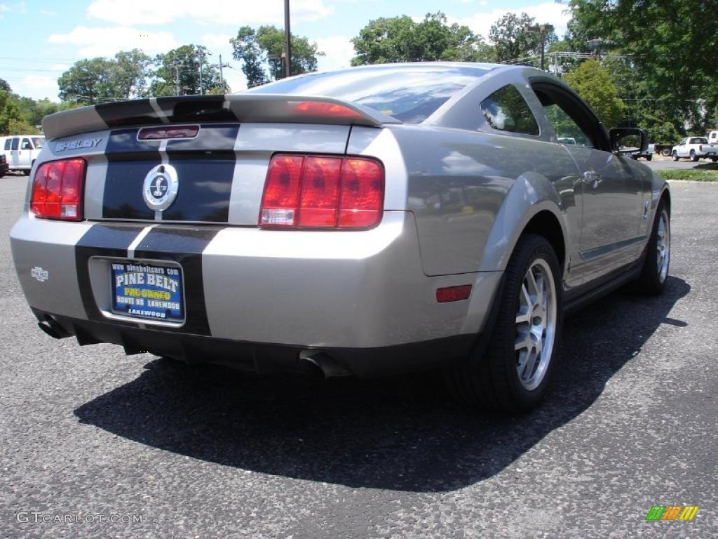 2008 Mustang Shelby GT500 Coupe - Vapor Silver Metallic / Black photo #4