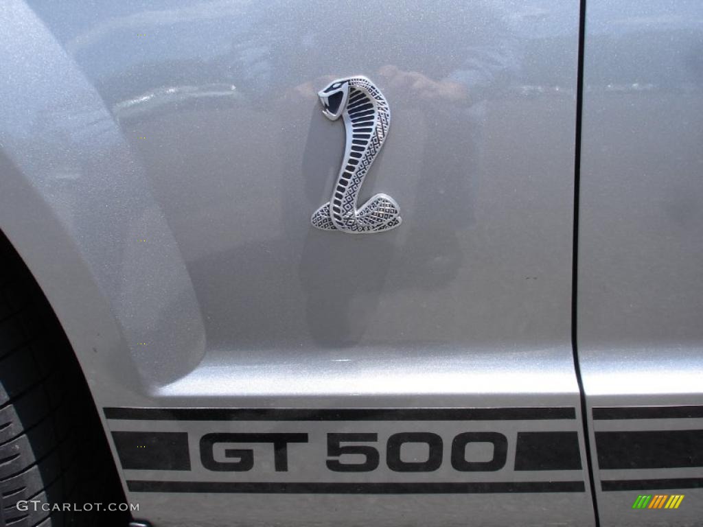 2008 Mustang Shelby GT500 Coupe - Vapor Silver Metallic / Black photo #10