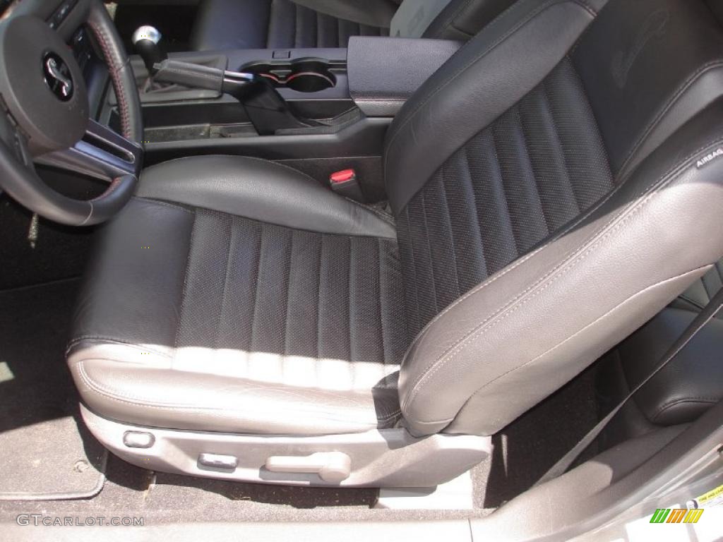 2008 Mustang Shelby GT500 Coupe - Vapor Silver Metallic / Black photo #12