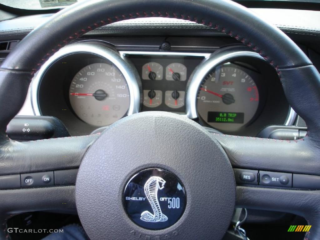 2008 Mustang Shelby GT500 Coupe - Vapor Silver Metallic / Black photo #21