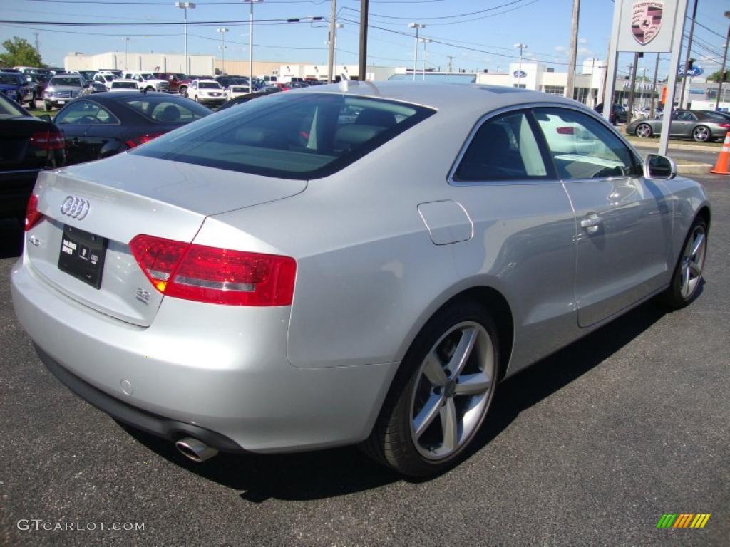 2010 A5 3.2 quattro Coupe - Ice Silver Metallic / Black photo #8