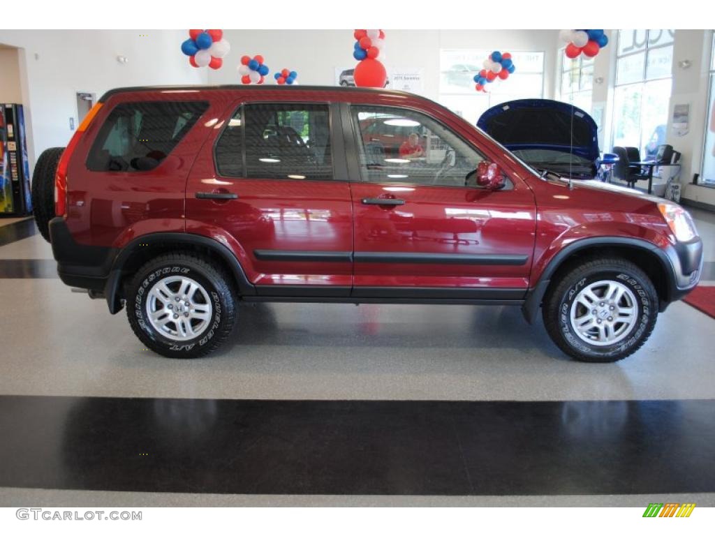 2002 CR-V EX 4WD - Chianti Red Pearl / Saddle photo #9