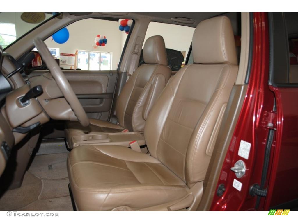 2002 CR-V EX 4WD - Chianti Red Pearl / Saddle photo #16