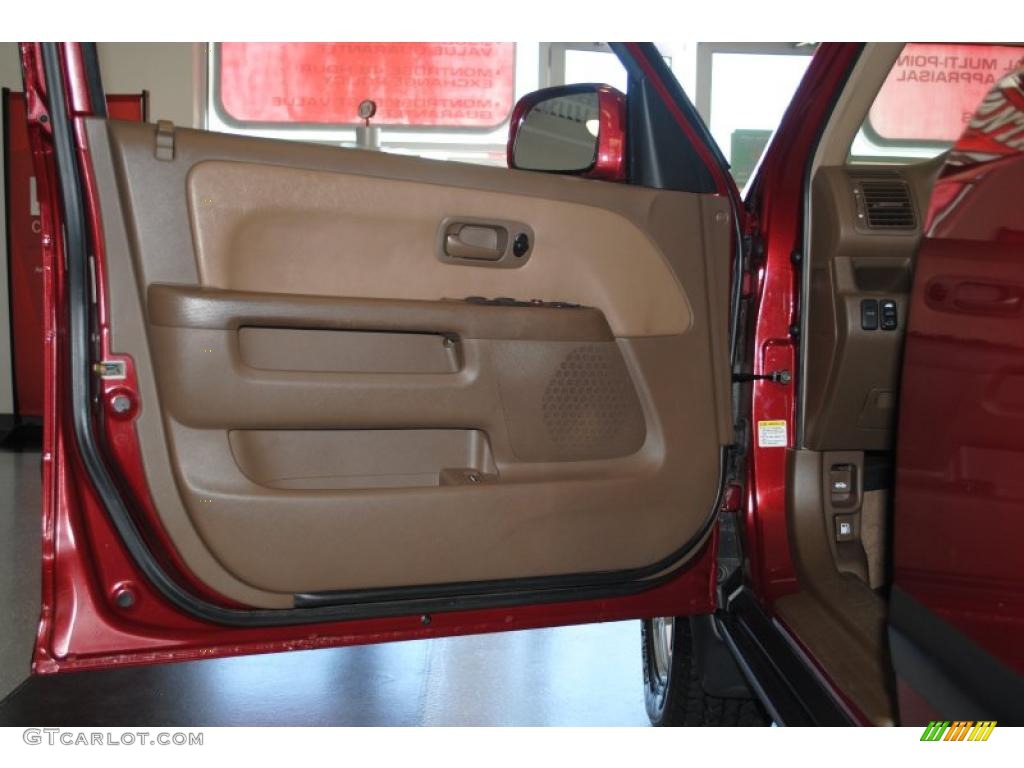 2002 CR-V EX 4WD - Chianti Red Pearl / Saddle photo #44