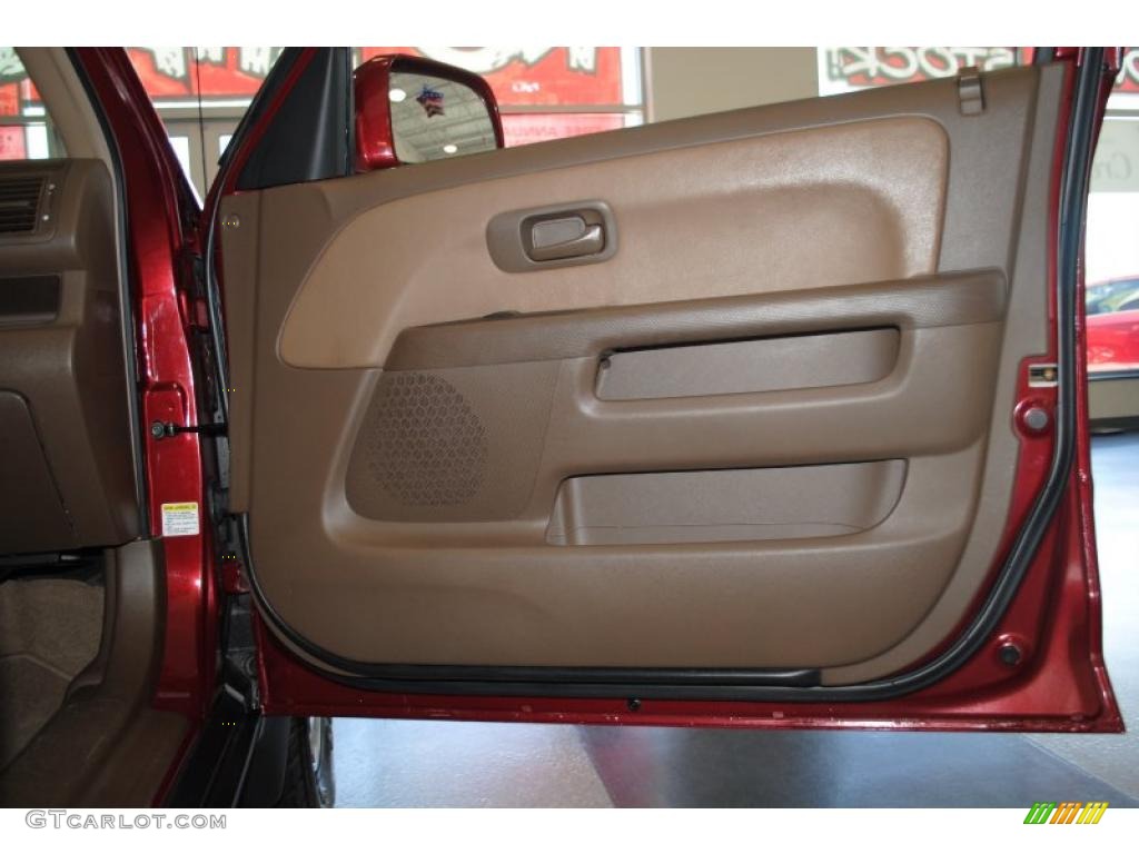 2002 CR-V EX 4WD - Chianti Red Pearl / Saddle photo #51