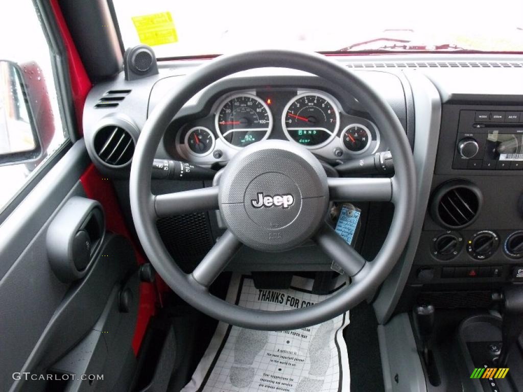 2010 Wrangler Sport 4x4 - Flame Red / Dark Slate Gray/Medium Slate Gray photo #12