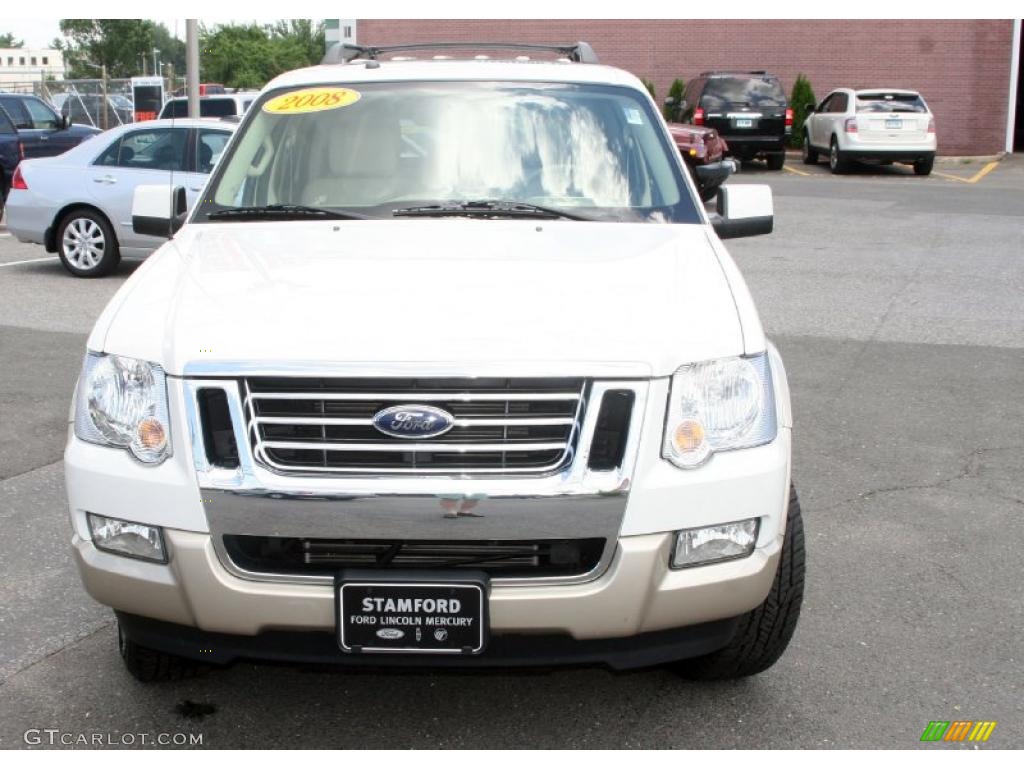 2008 Explorer Eddie Bauer 4x4 - White Suede / Camel photo #2