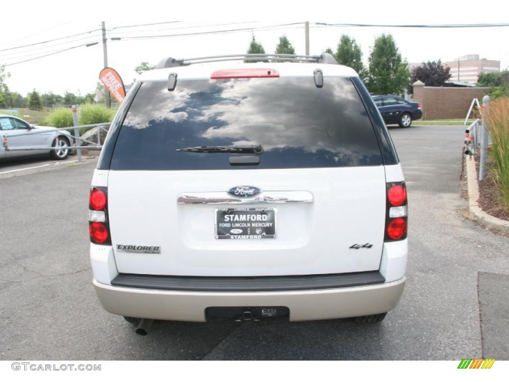 2008 Explorer Eddie Bauer 4x4 - White Suede / Camel photo #7