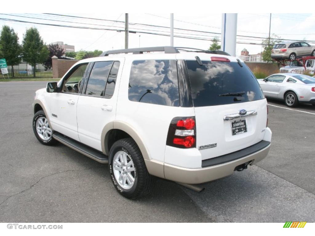 2008 Explorer Eddie Bauer 4x4 - White Suede / Camel photo #10