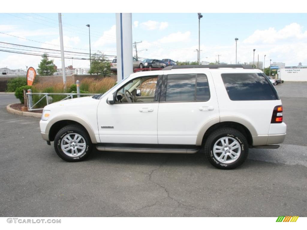 2008 Explorer Eddie Bauer 4x4 - White Suede / Camel photo #11