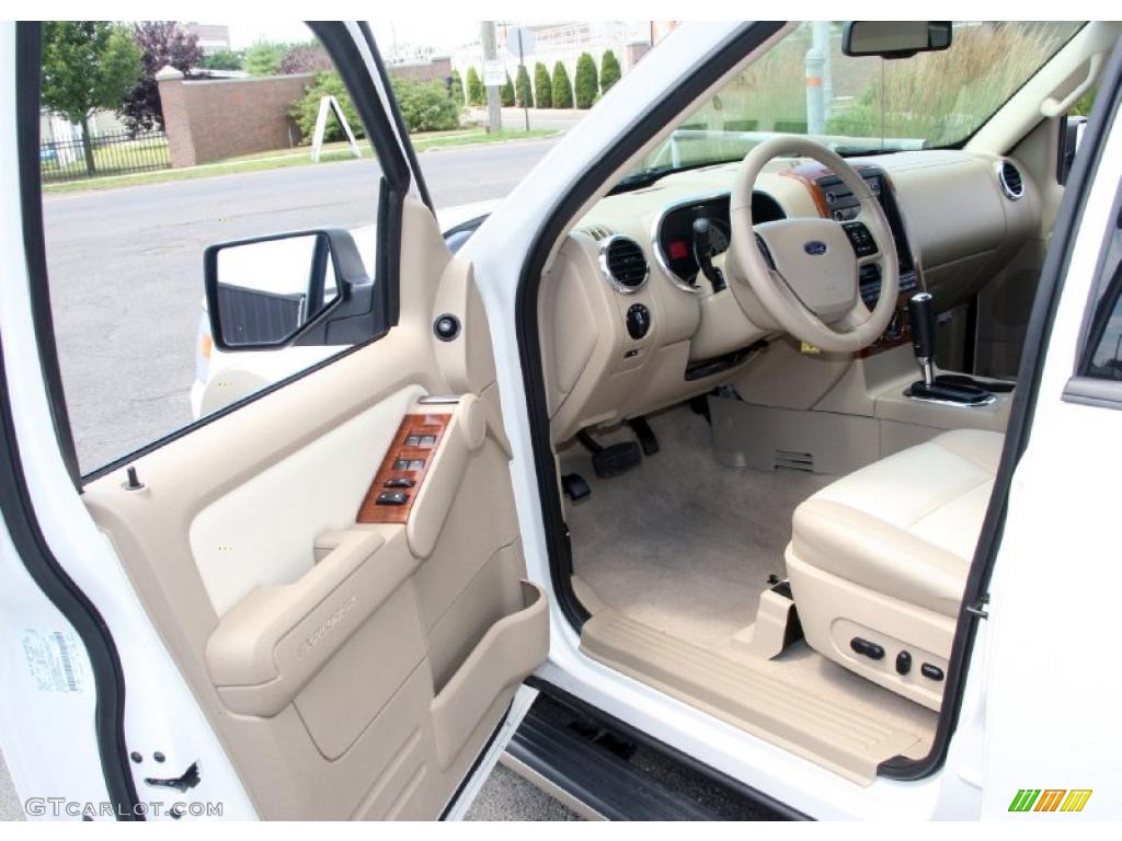 2008 Explorer Eddie Bauer 4x4 - White Suede / Camel photo #12