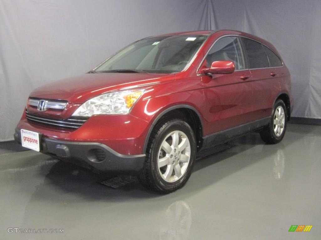 2008 CR-V EX-L 4WD - Tango Red Pearl / Gray photo #1