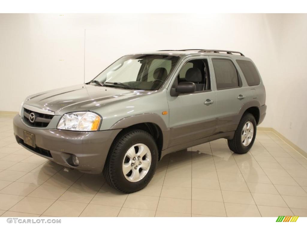 2003 Tribute LX-V6 - Light Cypress Green Metallic / Dark Flint Gray photo #3