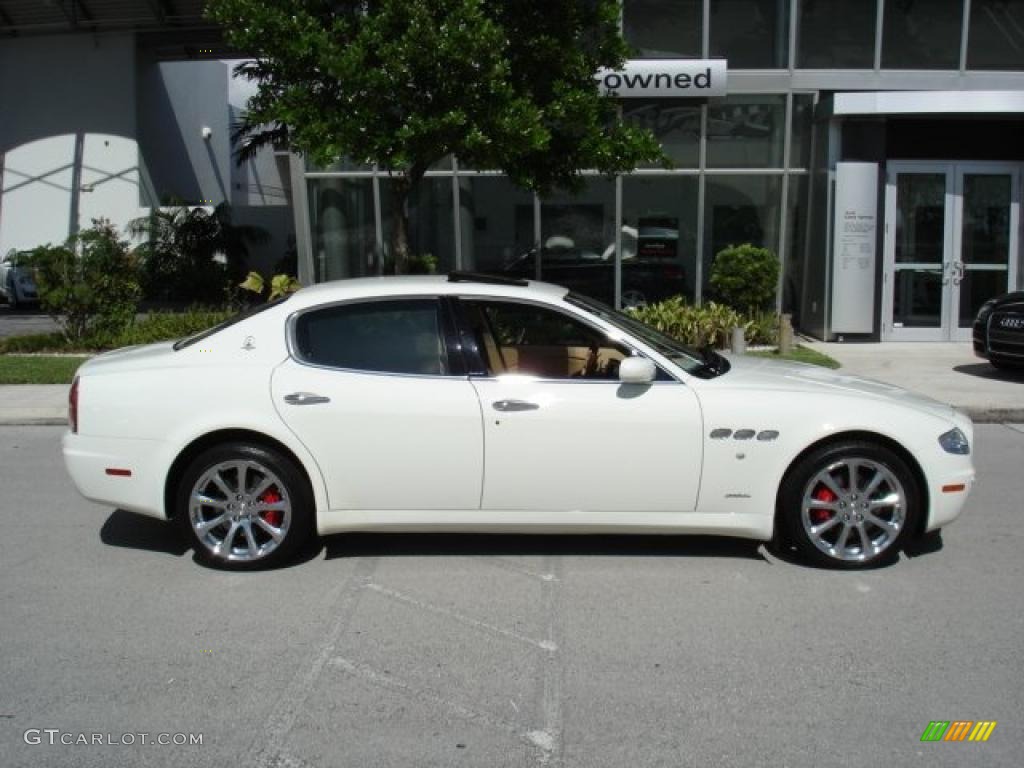 2007 Quattroporte Executive GT - Bianco White / Beige photo #28