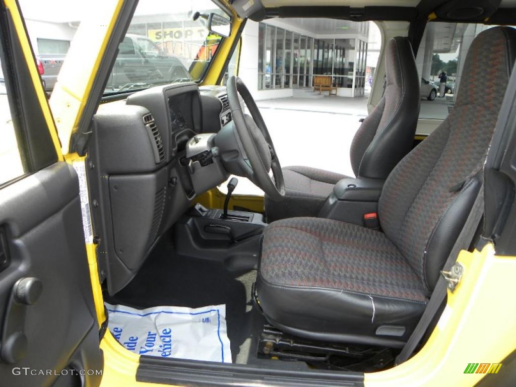 2000 Wrangler Sport 4x4 - Solar Yellow / Agate photo #8