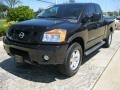 2008 Galaxy Black Nissan Titan Pro-4X Crew Cab 4x4  photo #3