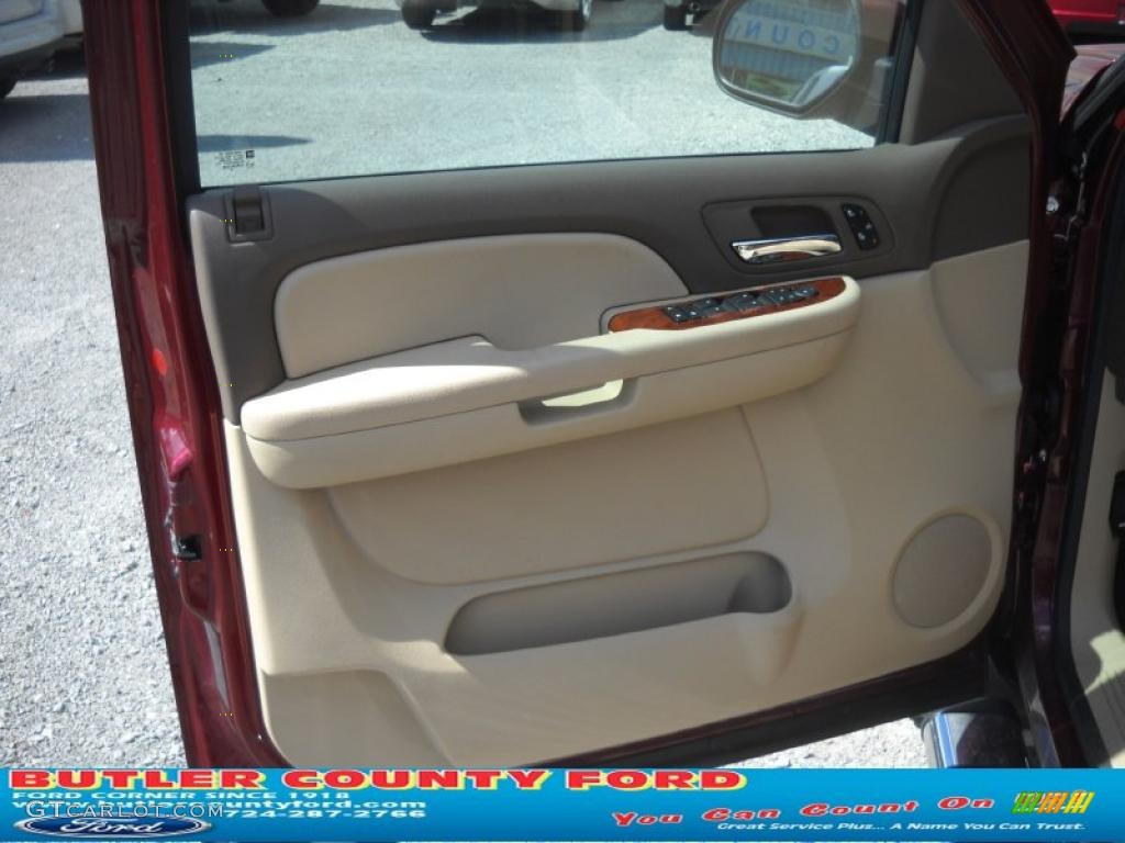 2009 Silverado 1500 LTZ Extended Cab 4x4 - Deep Ruby Red Metallic / Light Cashmere photo #6