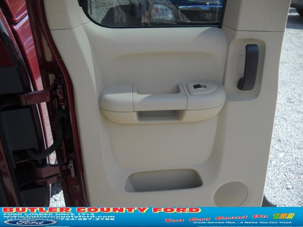 2009 Silverado 1500 LTZ Extended Cab 4x4 - Deep Ruby Red Metallic / Light Cashmere photo #10