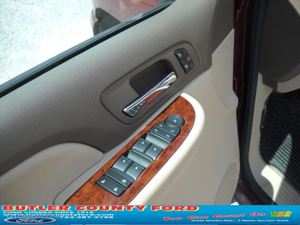 2009 Silverado 1500 LTZ Extended Cab 4x4 - Deep Ruby Red Metallic / Light Cashmere photo #21
