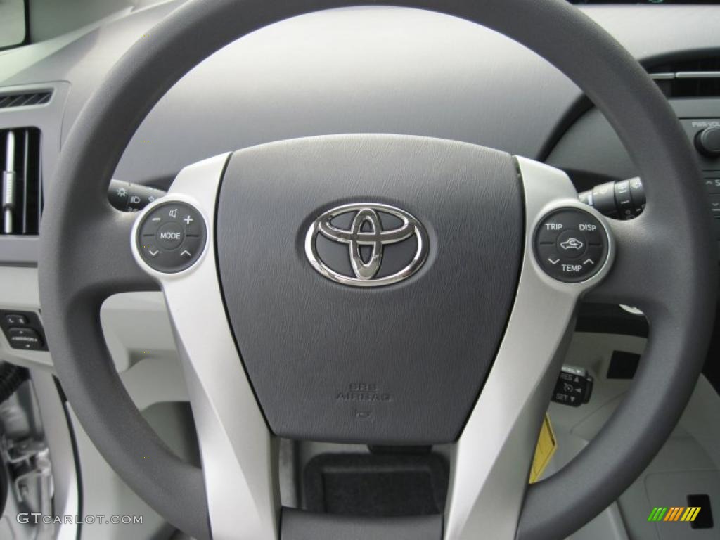 2010 Prius Hybrid II - Classic Silver Metallic / Misty Gray photo #14