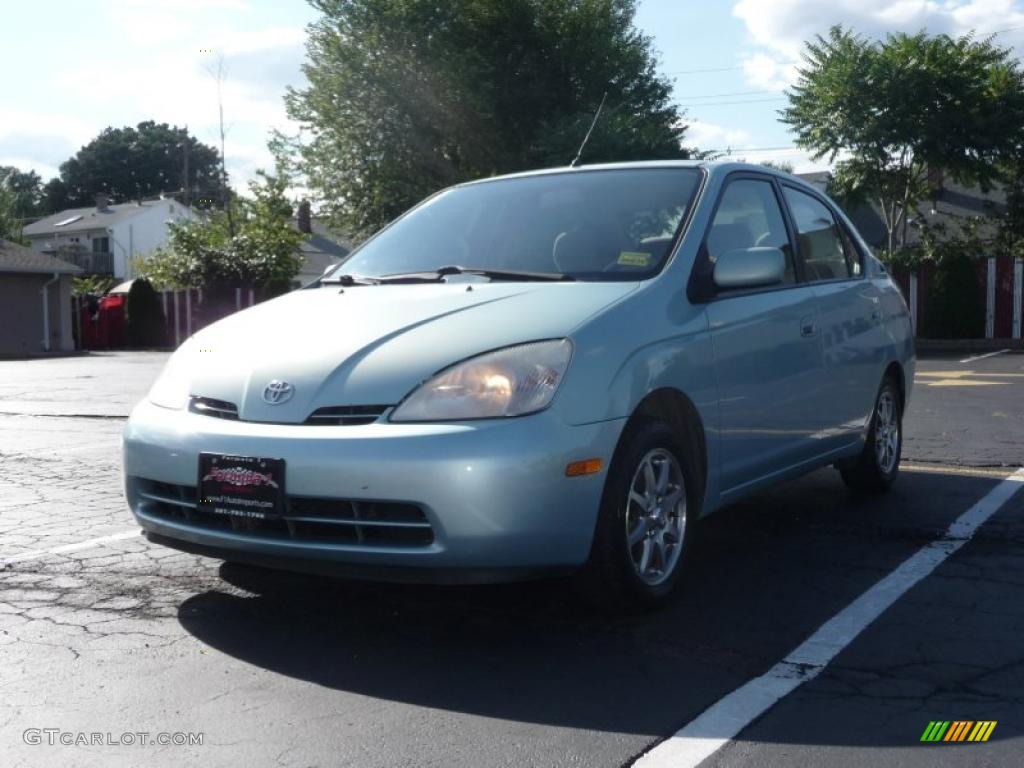 2002 Prius Hybrid - Aqua Ice Opalescent / Gray photo #1