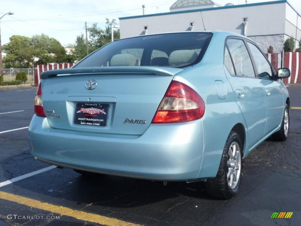 2002 Prius Hybrid - Aqua Ice Opalescent / Gray photo #3