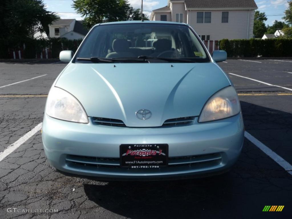 2002 Prius Hybrid - Aqua Ice Opalescent / Gray photo #9