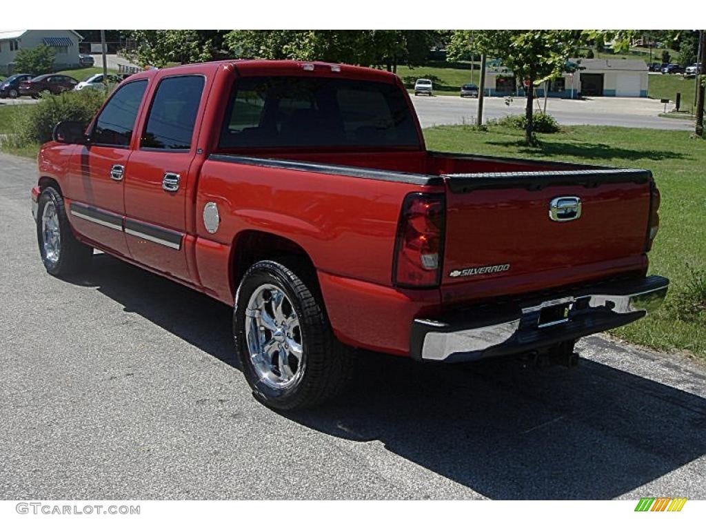 2007 Silverado 1500 Classic LS Crew Cab - Victory Red / Dark Charcoal photo #29