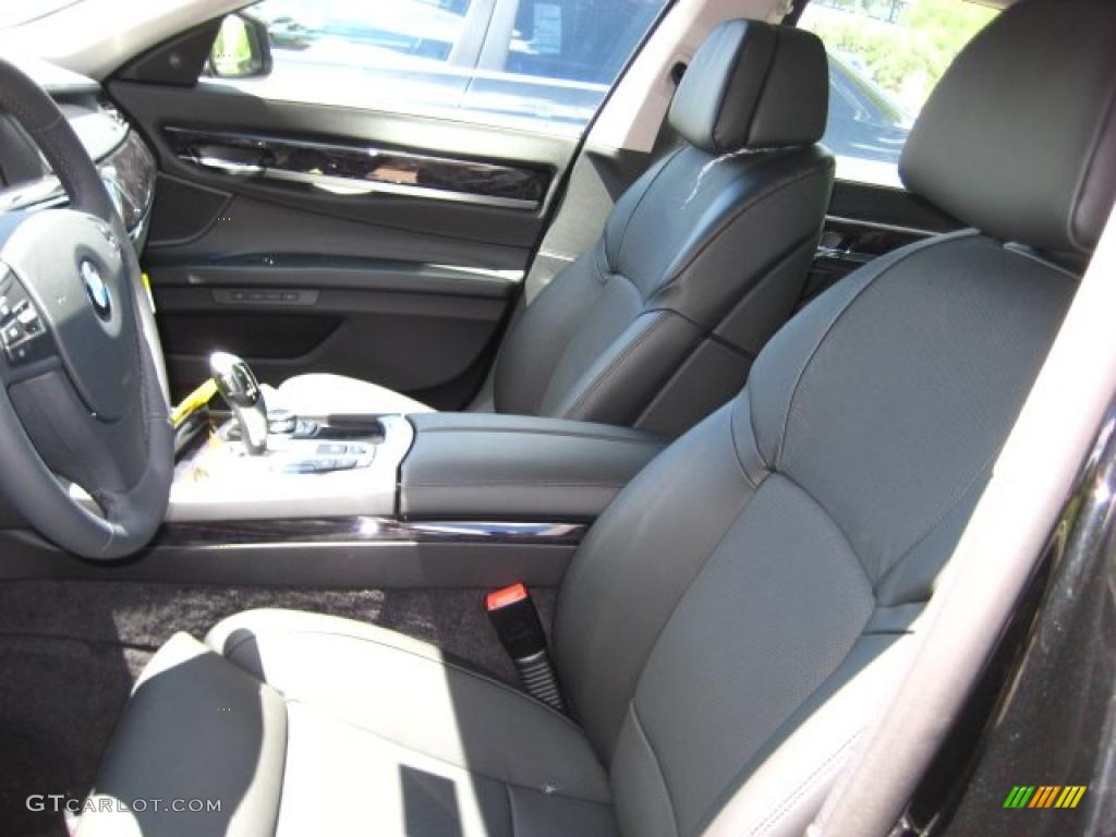2011 7 Series 750Li xDrive Sedan - Black Sapphire Metallic / Black Nappa Leather photo #10