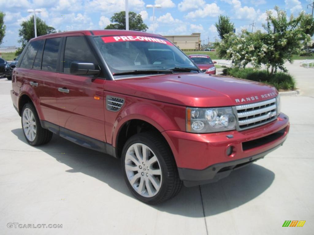 2006 Range Rover Sport Supercharged - Rimini Red Metallic / Ebony Black photo #2