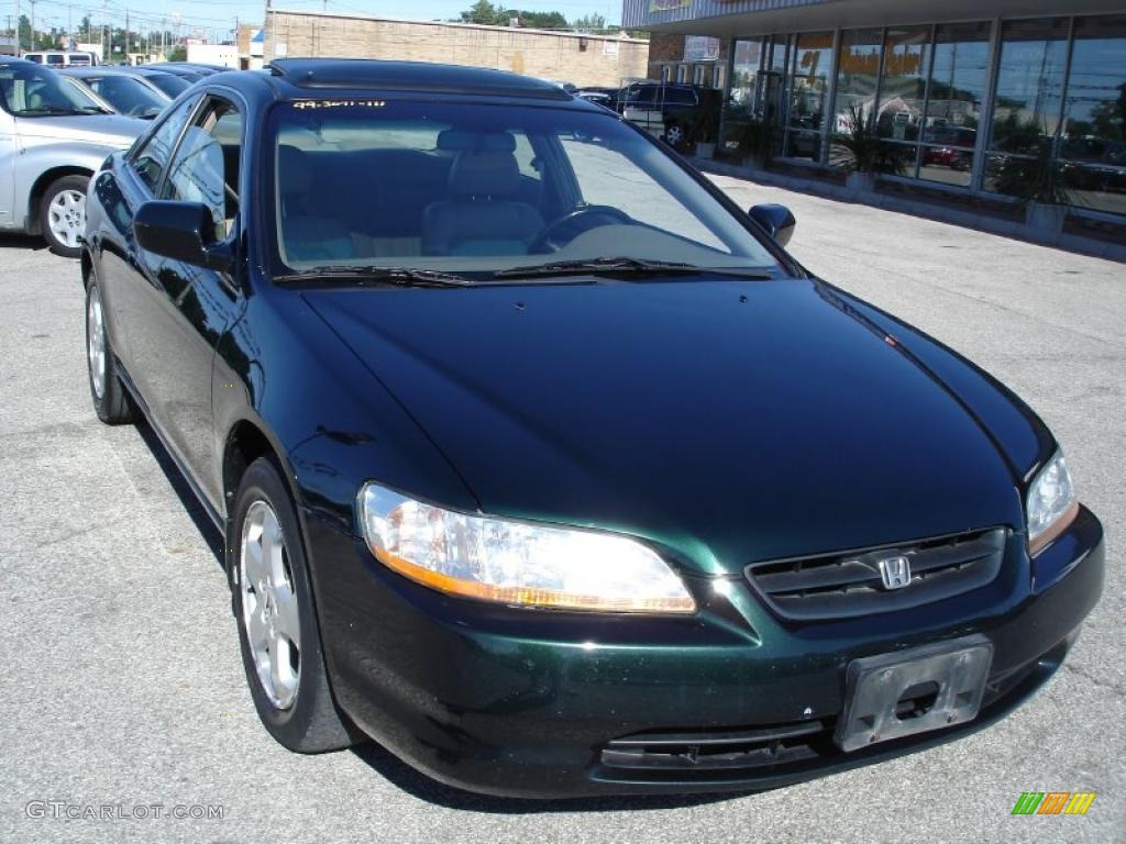 1999 Accord EX V6 Coupe - Dark Emerald Pearl / Ivory photo #2