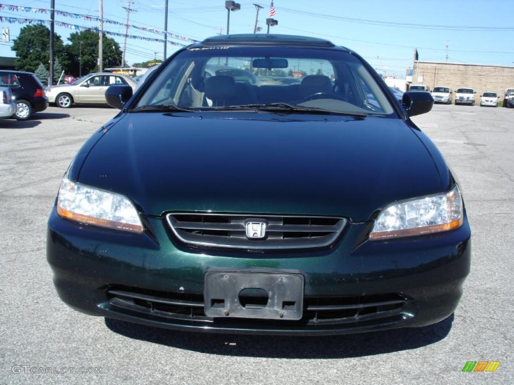 1999 Accord EX V6 Coupe - Dark Emerald Pearl / Ivory photo #4