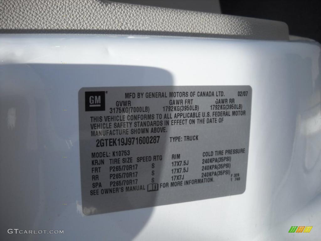 2007 Sierra 1500 SLT Extended Cab 4x4 - Summit White / Dark Titanium photo #12