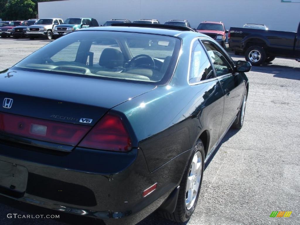 1999 Accord EX V6 Coupe - Dark Emerald Pearl / Ivory photo #7