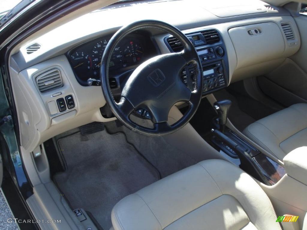 1999 Accord EX V6 Coupe - Dark Emerald Pearl / Ivory photo #12